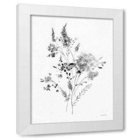 Artisan Florals I White Modern Wood Framed Art Print by Nai, Danhui