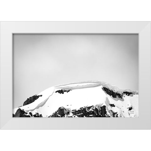 Avalanche View White Modern Wood Framed Art Print by Larson, Nathan