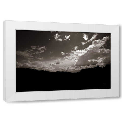 From Below White Modern Wood Framed Art Print by Larson, Nathan