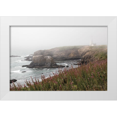 Coastal Fog II White Modern Wood Framed Art Print by Van Swearingen, Debra