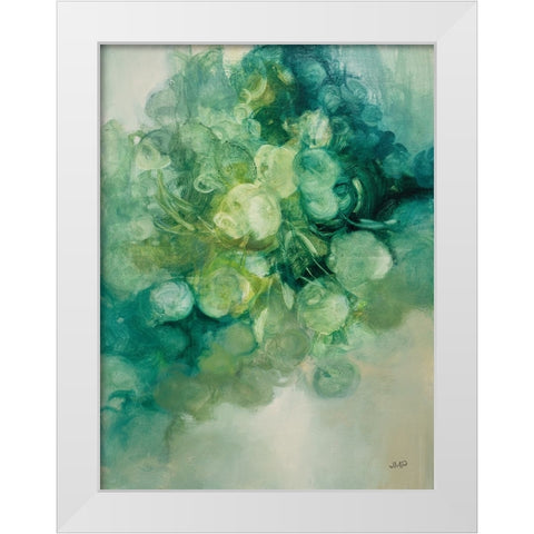 Emerald Pilea I White Modern Wood Framed Art Print by Purinton, Julia