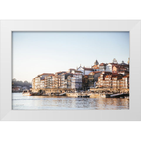 Porto I White Modern Wood Framed Art Print by Marshall, Laura