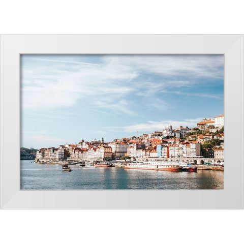 Porto III White Modern Wood Framed Art Print by Marshall, Laura