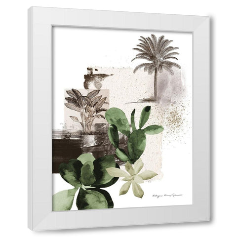 Botanicum White Modern Wood Framed Art Print by Kucwaj-Tybur, Kasia