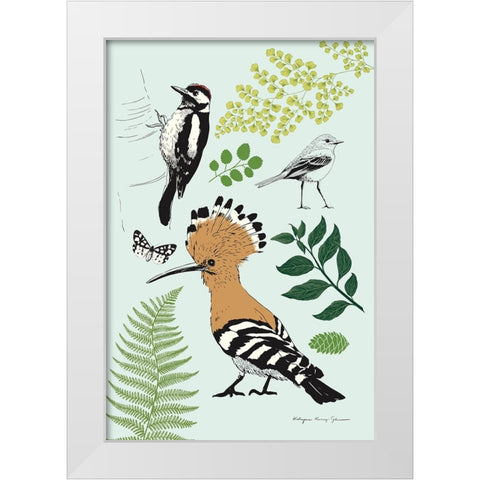 Nature Chart II White Modern Wood Framed Art Print by Kucwaj-Tybur, Kasia