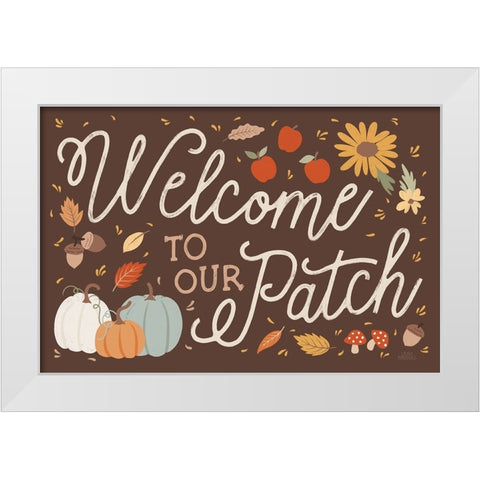 Harvest Wishes I White Modern Wood Framed Art Print by Marshall, Laura