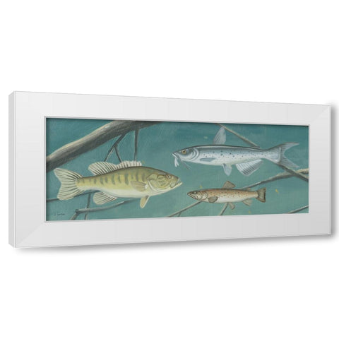 Fresh Catch III White Modern Wood Framed Art Print by Wiens, James