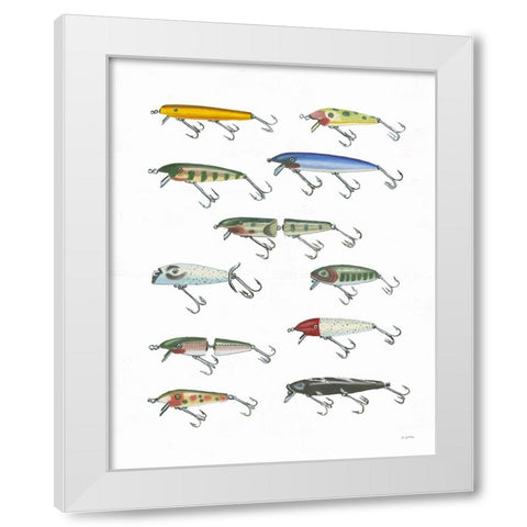 Fresh Catch IV White Modern Wood Framed Art Print by Wiens, James