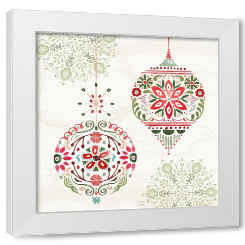 Festive Season VI White Modern Wood Framed Art Print by June, Dina