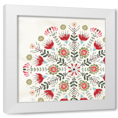 Festive Season IX White Modern Wood Framed Art Print by June, Dina