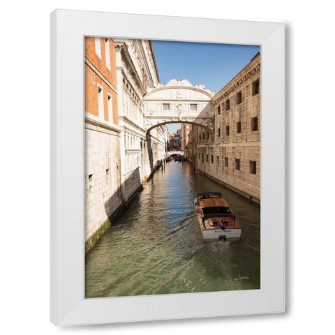 Bridge of Sighs White Modern Wood Framed Art Print by Aledanda