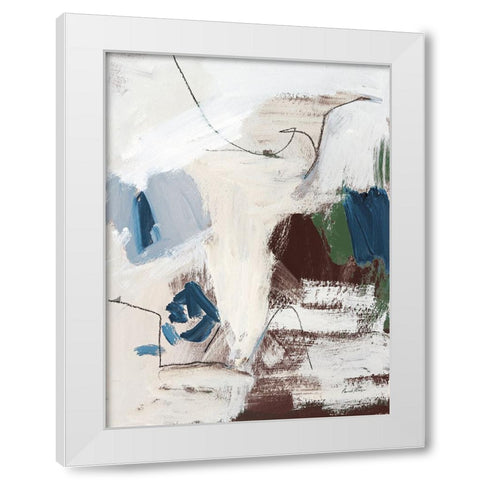 Dark Abstract II White Modern Wood Framed Art Print by Munger, Pamela