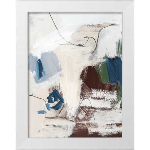 Dark Abstract II White Modern Wood Framed Art Print by Munger, Pamela