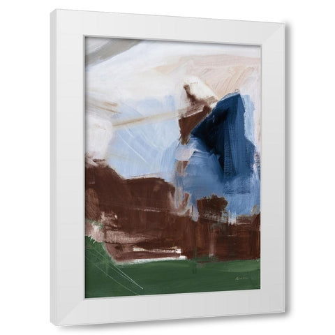 Riverbank Dark Crop White Modern Wood Framed Art Print by Munger, Pamela