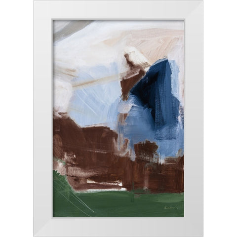 Riverbank Dark Crop White Modern Wood Framed Art Print by Munger, Pamela