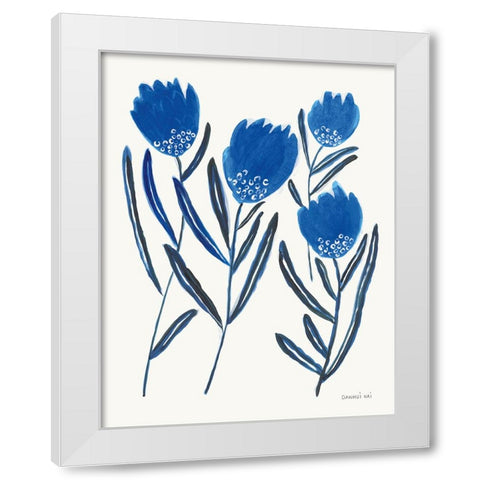 Borrowed and Blue II White Modern Wood Framed Art Print by Nai, Danhui