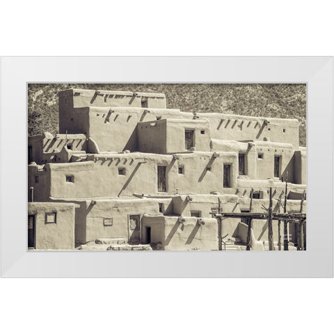 Summer Shadows White Modern Wood Framed Art Print by Larson, Nathan