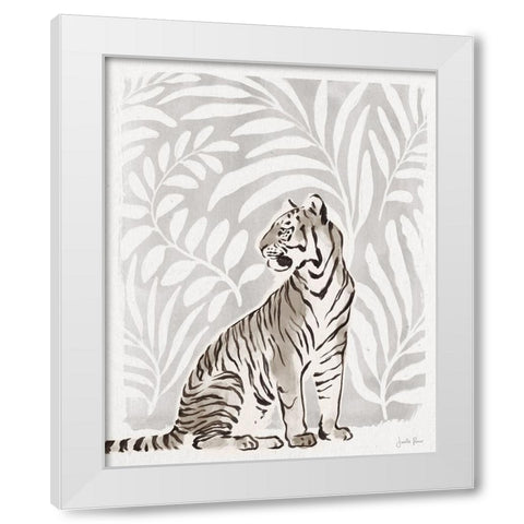 Jungle Cats II Neutral White Modern Wood Framed Art Print by Penner, Janelle