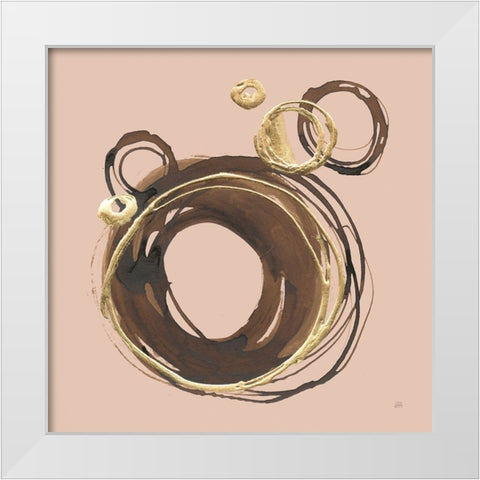 Walnut II White Modern Wood Framed Art Print by Paschke, Chris