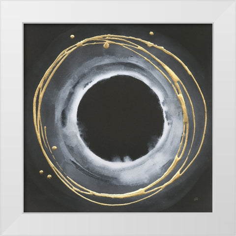 Eclipse I White Modern Wood Framed Art Print by Paschke, Chris