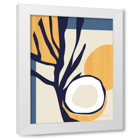 Coconut Tropicale v2 White Modern Wood Framed Art Print by Gallagher, Megan
