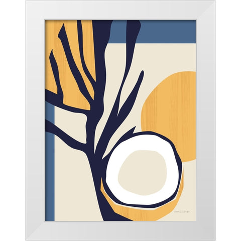 Coconut Tropicale v2 White Modern Wood Framed Art Print by Gallagher, Megan