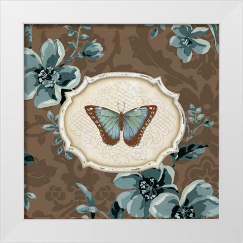 Butterfly Bliss III White Modern Wood Framed Art Print by Audit, Lisa