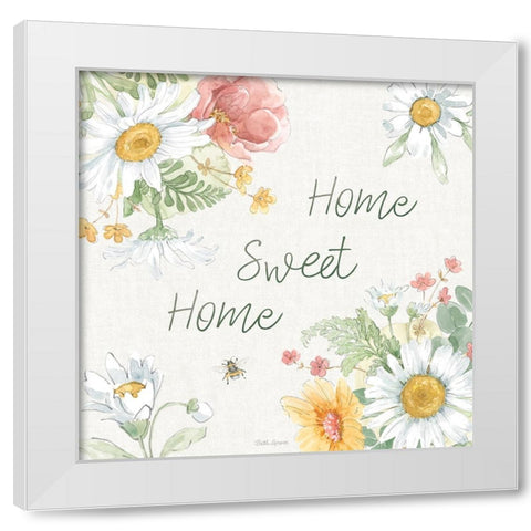 Daisy Days VII White Modern Wood Framed Art Print by Grove, Beth