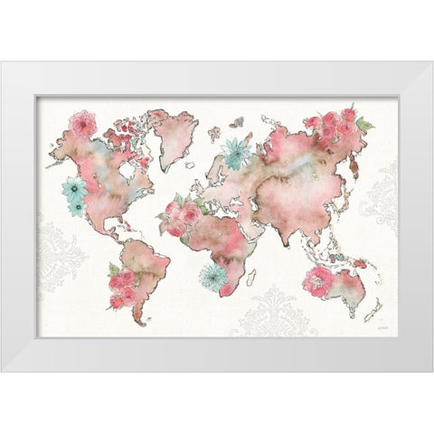 Vintage Travel I White Modern Wood Framed Art Print by Tavoletti, Anne