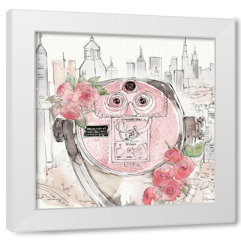 Vintage Travel III White Modern Wood Framed Art Print by Tavoletti, Anne