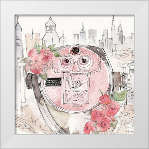 Vintage Travel III White Modern Wood Framed Art Print by Tavoletti, Anne