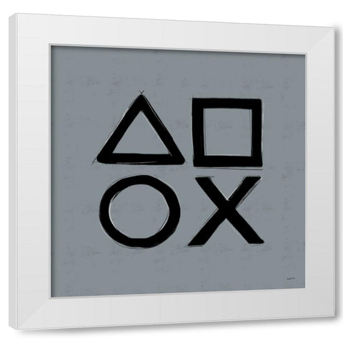 Gaming IV White Modern Wood Framed Art Print by York, Leah