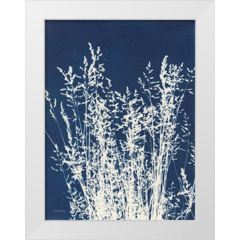 Ornamental Grass I White Modern Wood Framed Art Print by Ferguson, Kathy
