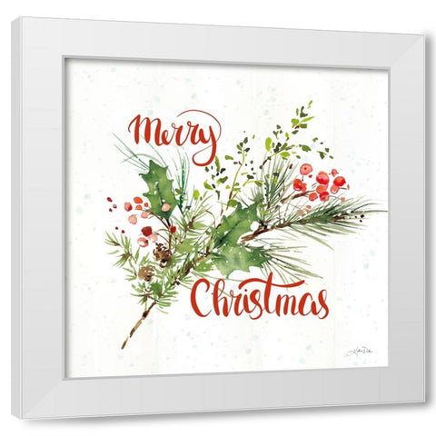 Celebrate the Season IV White Modern Wood Framed Art Print by Pete, Katrina