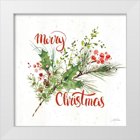 Celebrate the Season IV White Modern Wood Framed Art Print by Pete, Katrina