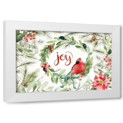 Celebrate the Season V White Modern Wood Framed Art Print by Pete, Katrina