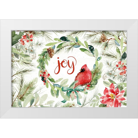 Celebrate the Season V White Modern Wood Framed Art Print by Pete, Katrina