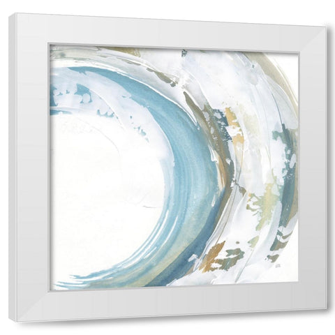 Cyclical II White Modern Wood Framed Art Print by Paschke, Chris