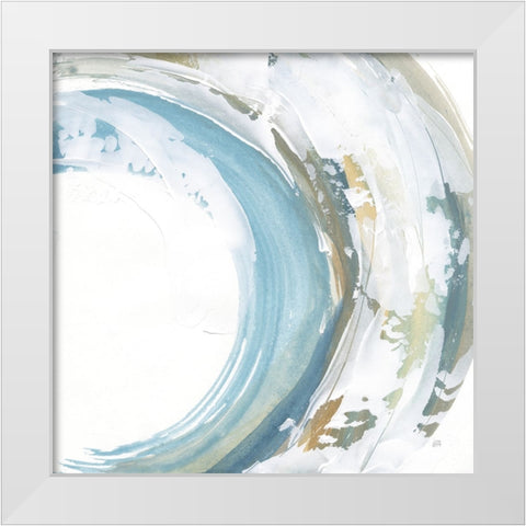 Cyclical II White Modern Wood Framed Art Print by Paschke, Chris