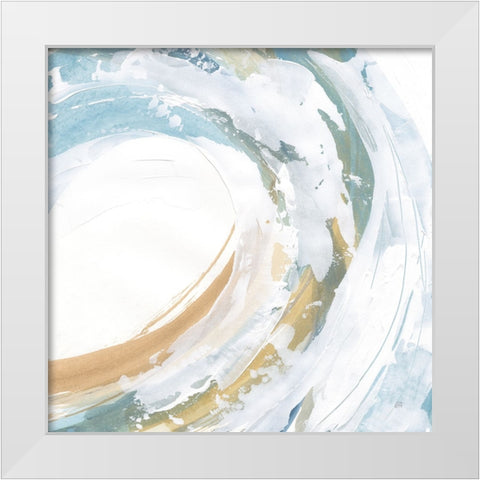 Cyclical IV White Modern Wood Framed Art Print by Paschke, Chris