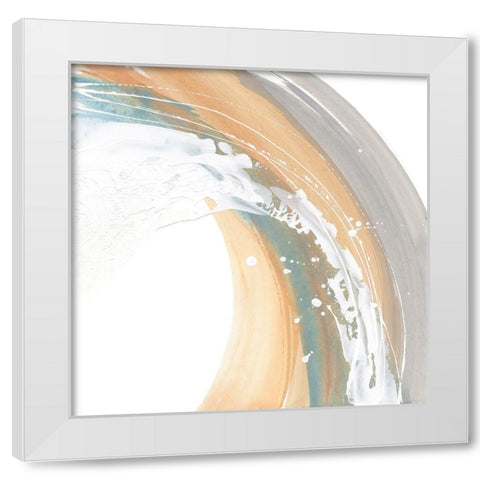 White Dots II White Modern Wood Framed Art Print by Paschke, Chris