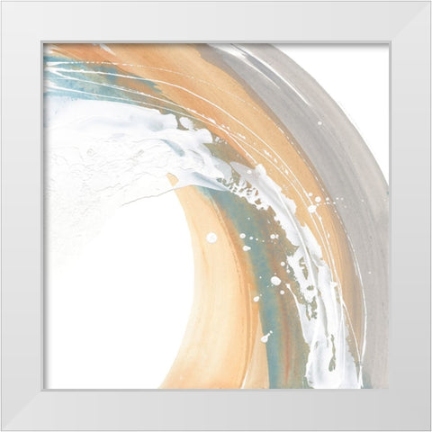 White Dots II White Modern Wood Framed Art Print by Paschke, Chris