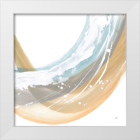 White Dots IV White Modern Wood Framed Art Print by Paschke, Chris