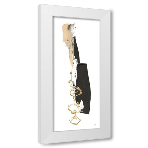 Instinct V White Modern Wood Framed Art Print by Paschke, Chris