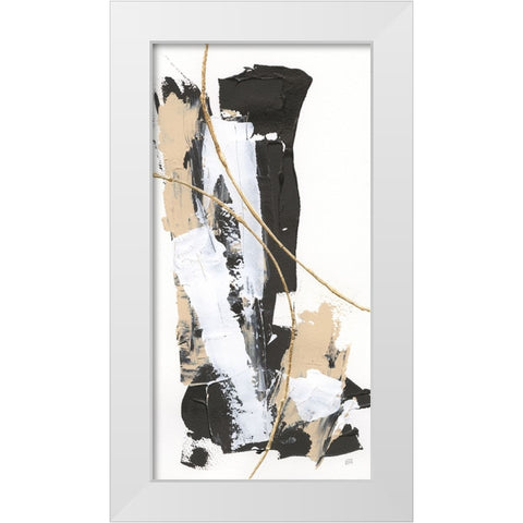Composite III White Modern Wood Framed Art Print by Paschke, Chris