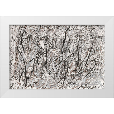 Shore Neutral White Modern Wood Framed Art Print by Rhue, Piper