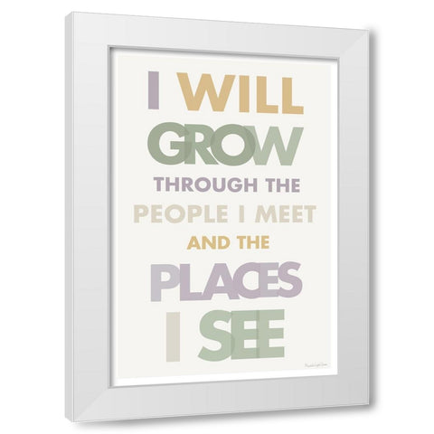 I Will Grow II Pastel White Modern Wood Framed Art Print by Charro, Mercedes Lopez