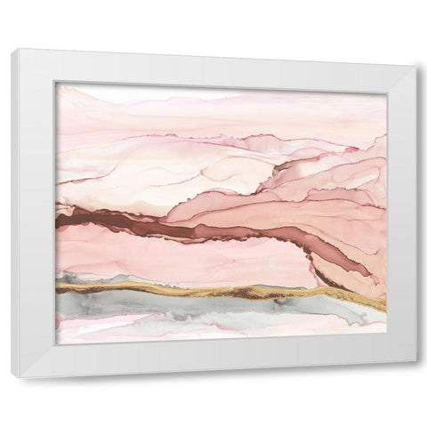 The Vineyard II Blush White Modern Wood Framed Art Print by Paschke, Chris