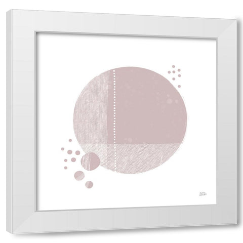 Tribeca I Mauve White Modern Wood Framed Art Print by Averinos, Melissa