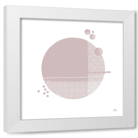 Tribeca II Mauve White Modern Wood Framed Art Print by Averinos, Melissa